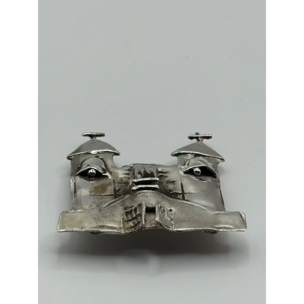 Catherine Maziere Sterling Silver Sanctuario De Chimayo Church Brooch Pendant